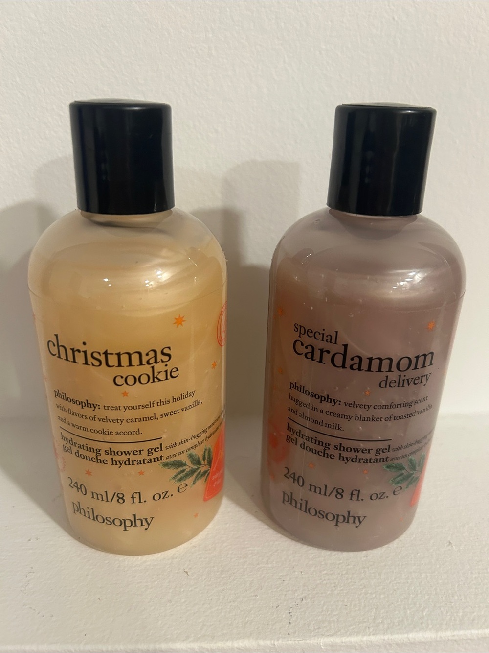 Philosophy Christmas Cookie and Special Cardamom Delivery Hydrating Shower Gels